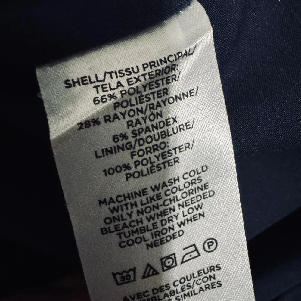 Ann Taylor Women Navy Blue Career Pencil‎ Skirt Business Office Workwear Size 6